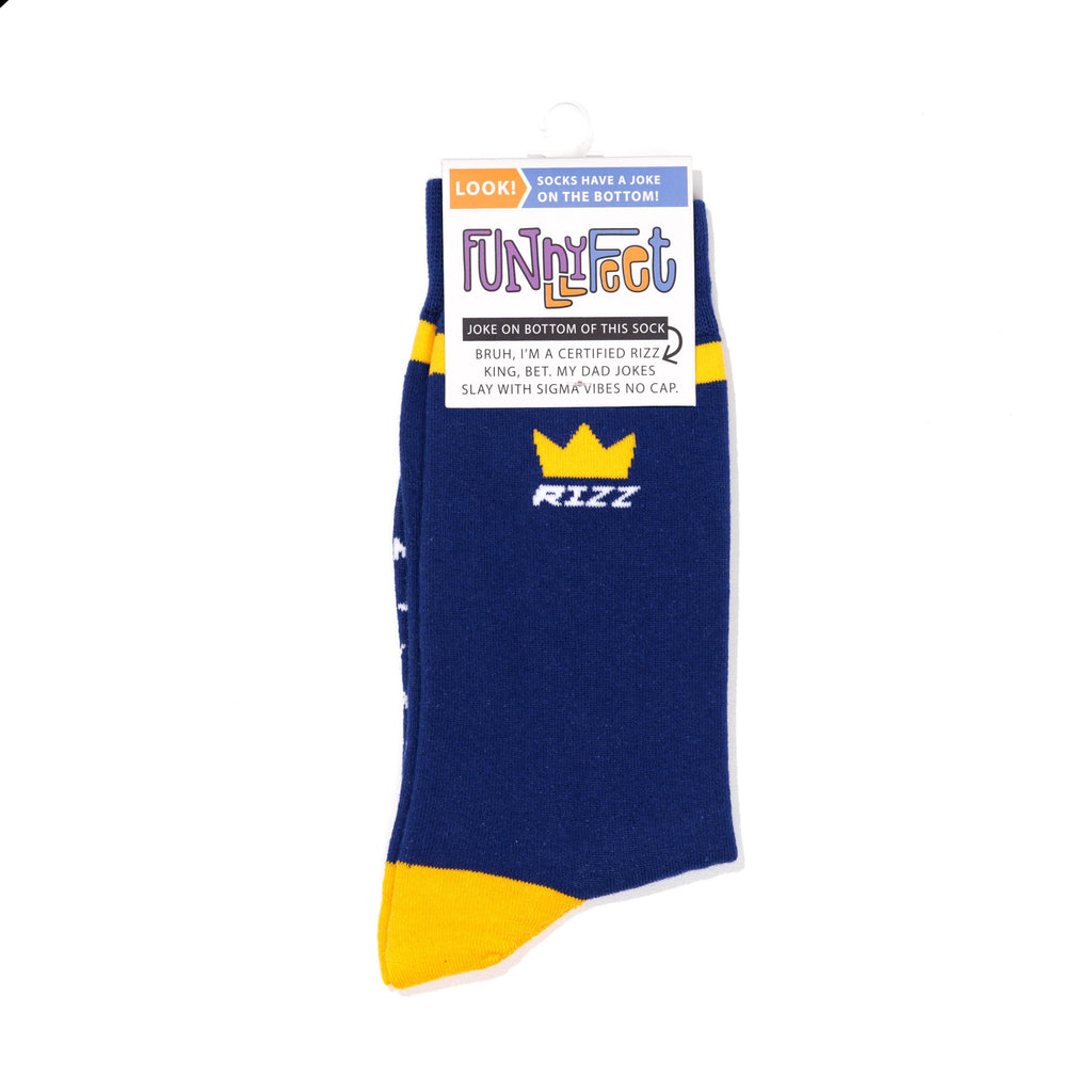 Brainrot Socks for Men, Bruh, Rizz, Bet, Slay, Sigma Vibes, No Cap